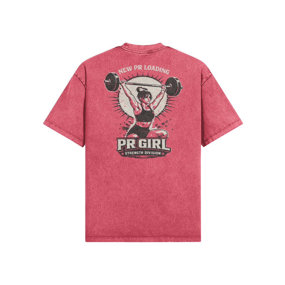 photo lifestyle vêtements fitness délavé vintage PR Girl Special Brune – WOD.LOL