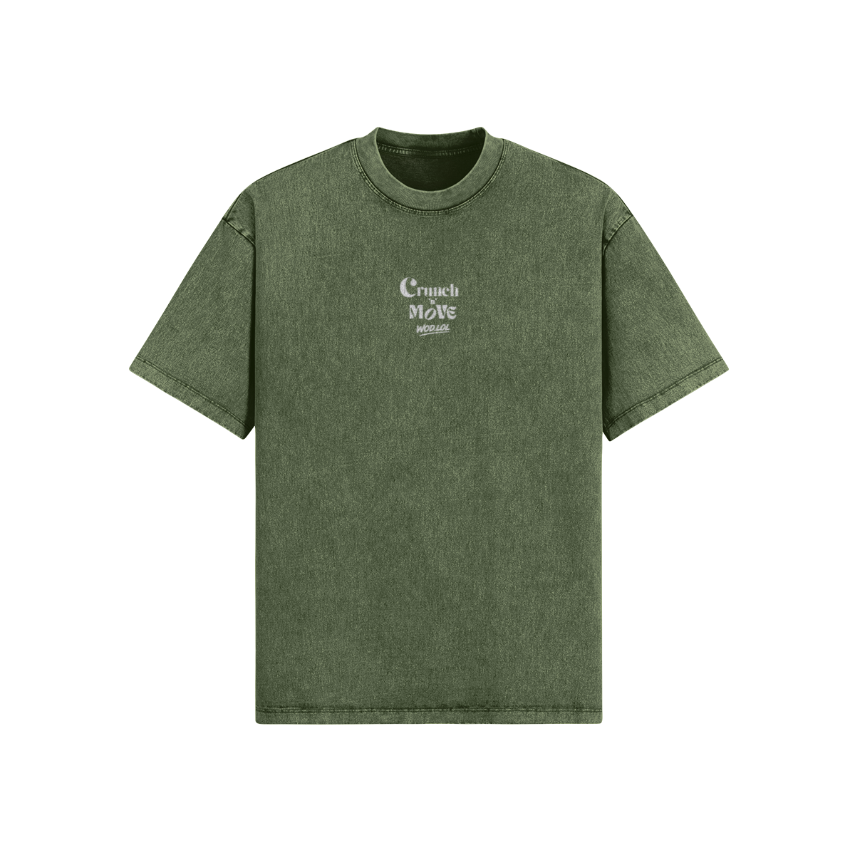 face T-shirt Oversize Délavé Pas de PR Pas de Cookie blanc CrossFit WOD.LOL