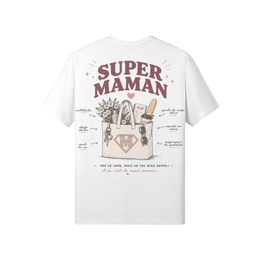 T-shirt Supermaman cadeau fête des mères – humour gym – WOD.LOL