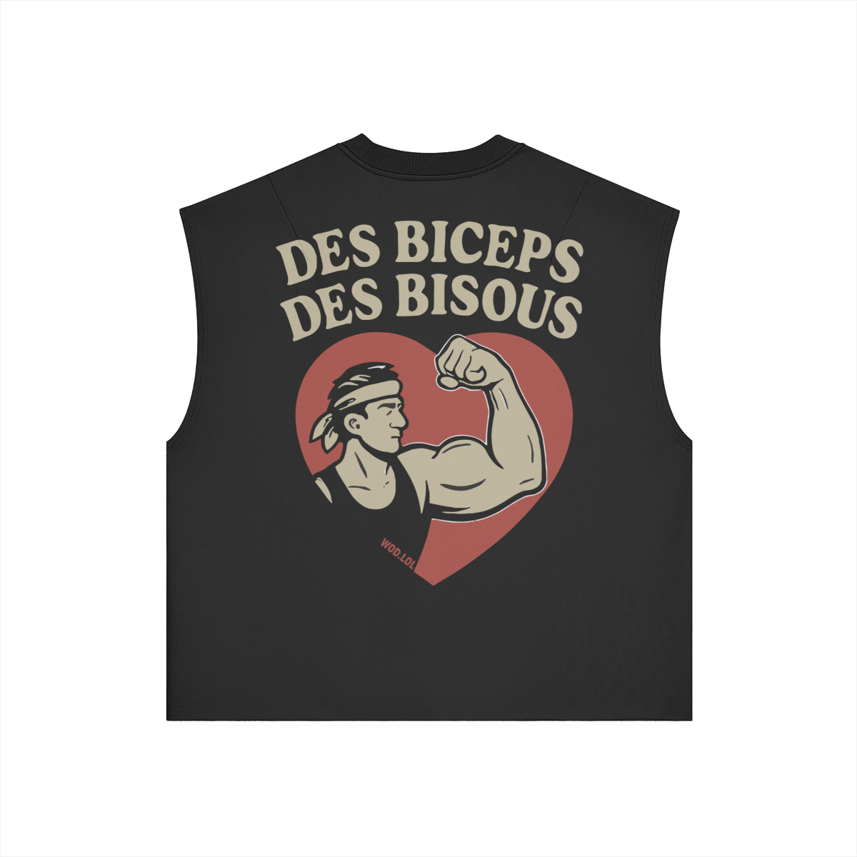 Tank Boxy Des Biceps Des Bisous WOD.LOL – Vue dos
