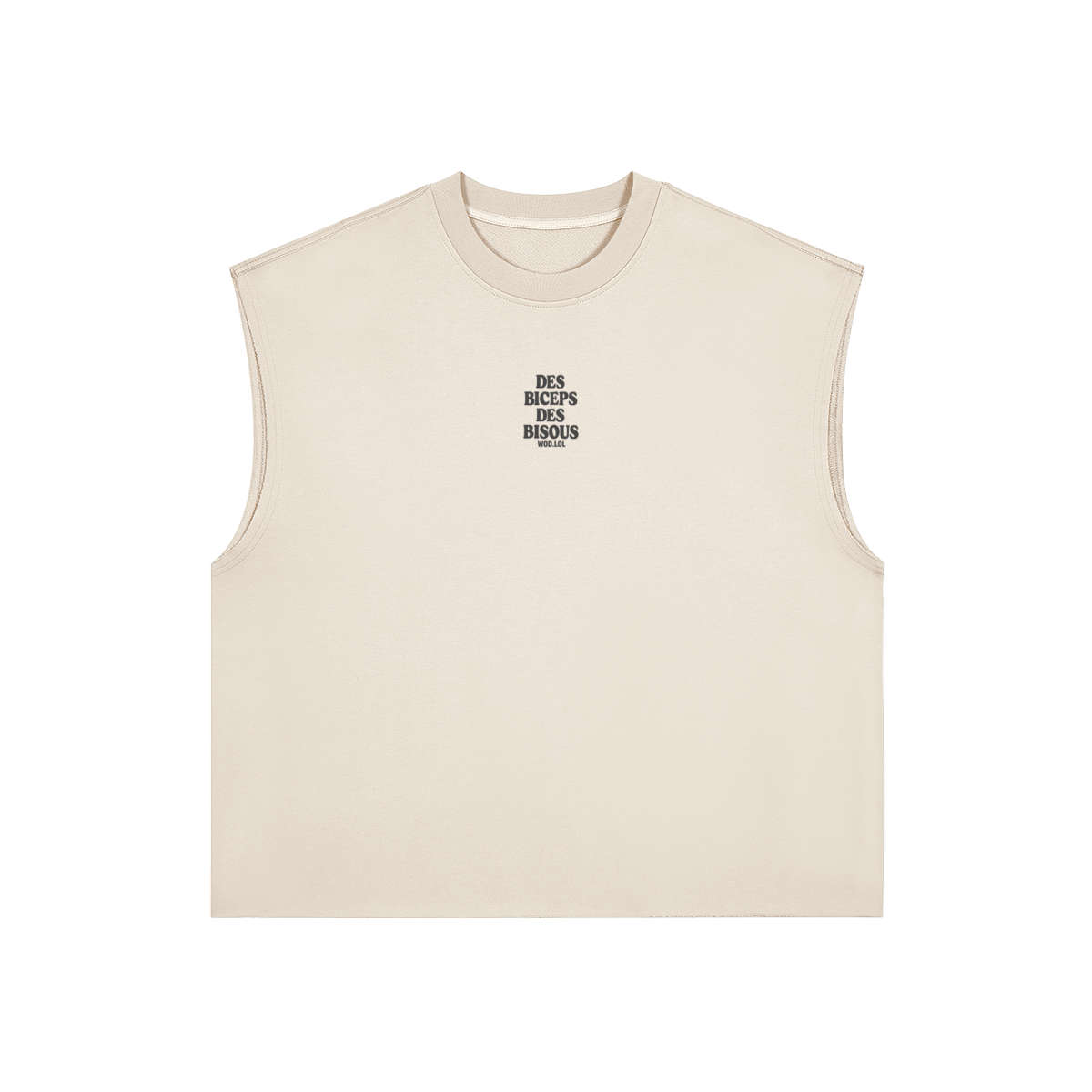 Tank Boxy WOD.LOL French Terry 380 GSM – Vue face