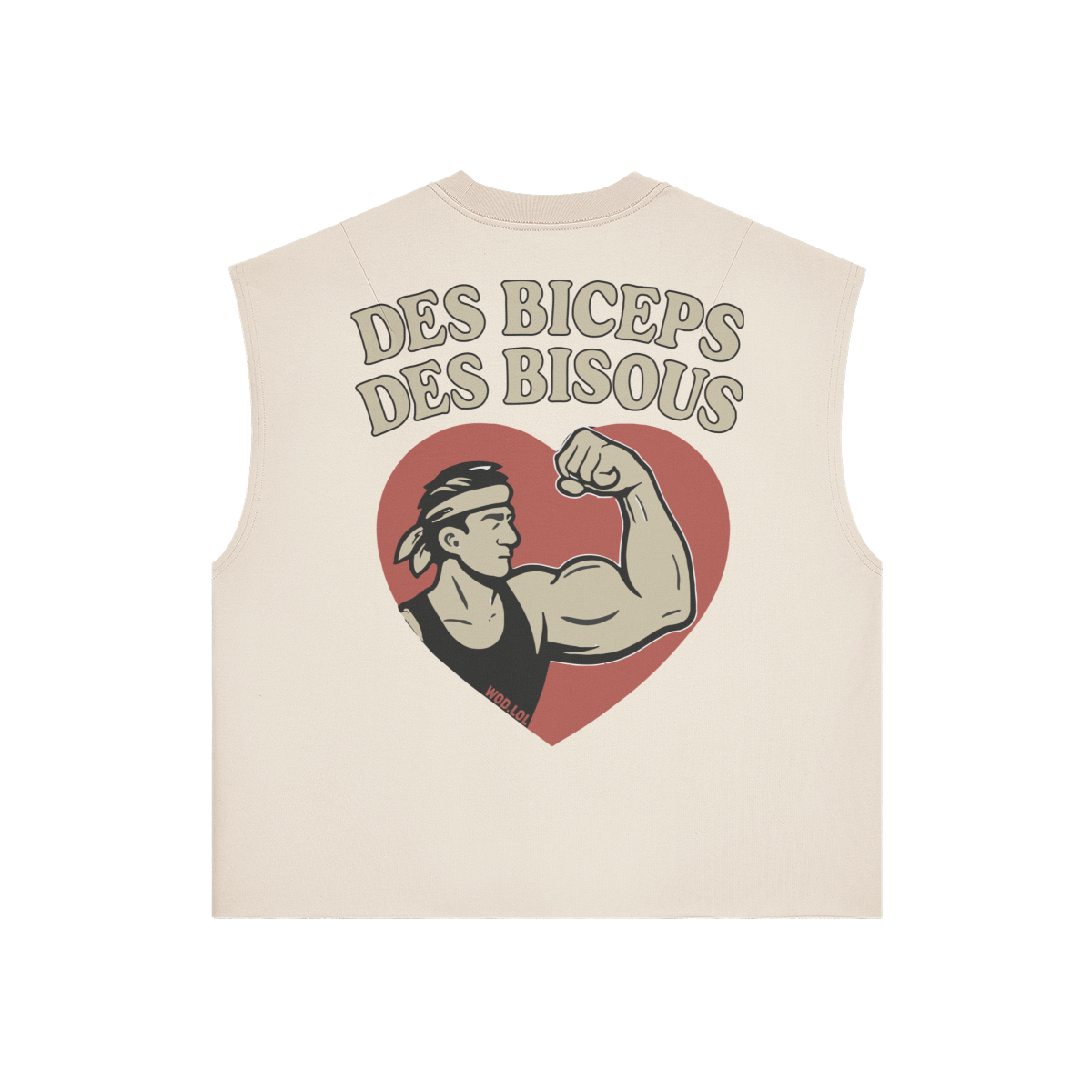 Tank Boxy WOD.LOL French Terry 380 GSM – Vue dos