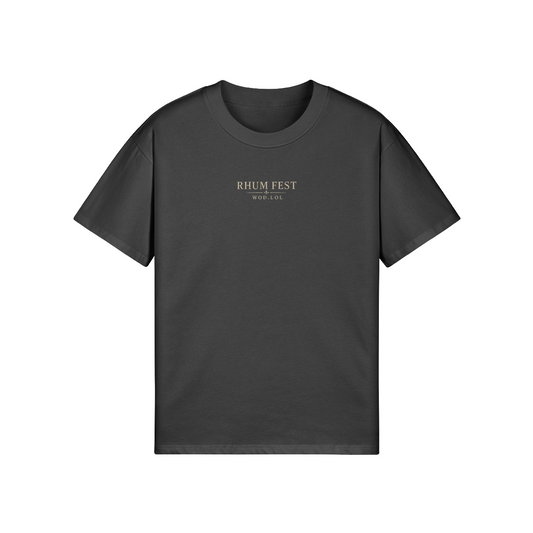 T-Shirt Oversize Rhum Fest 2026 WOD.LOL — Noir, face avant