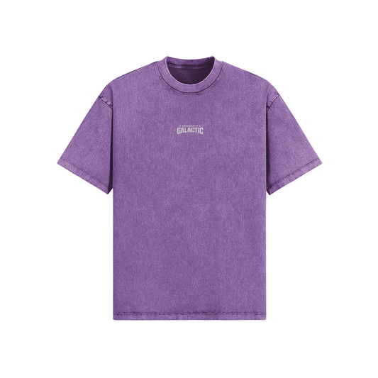 T-shirt oversize délavé Original mauve, vue de face — WOD.LOL x CrossFit Galactic