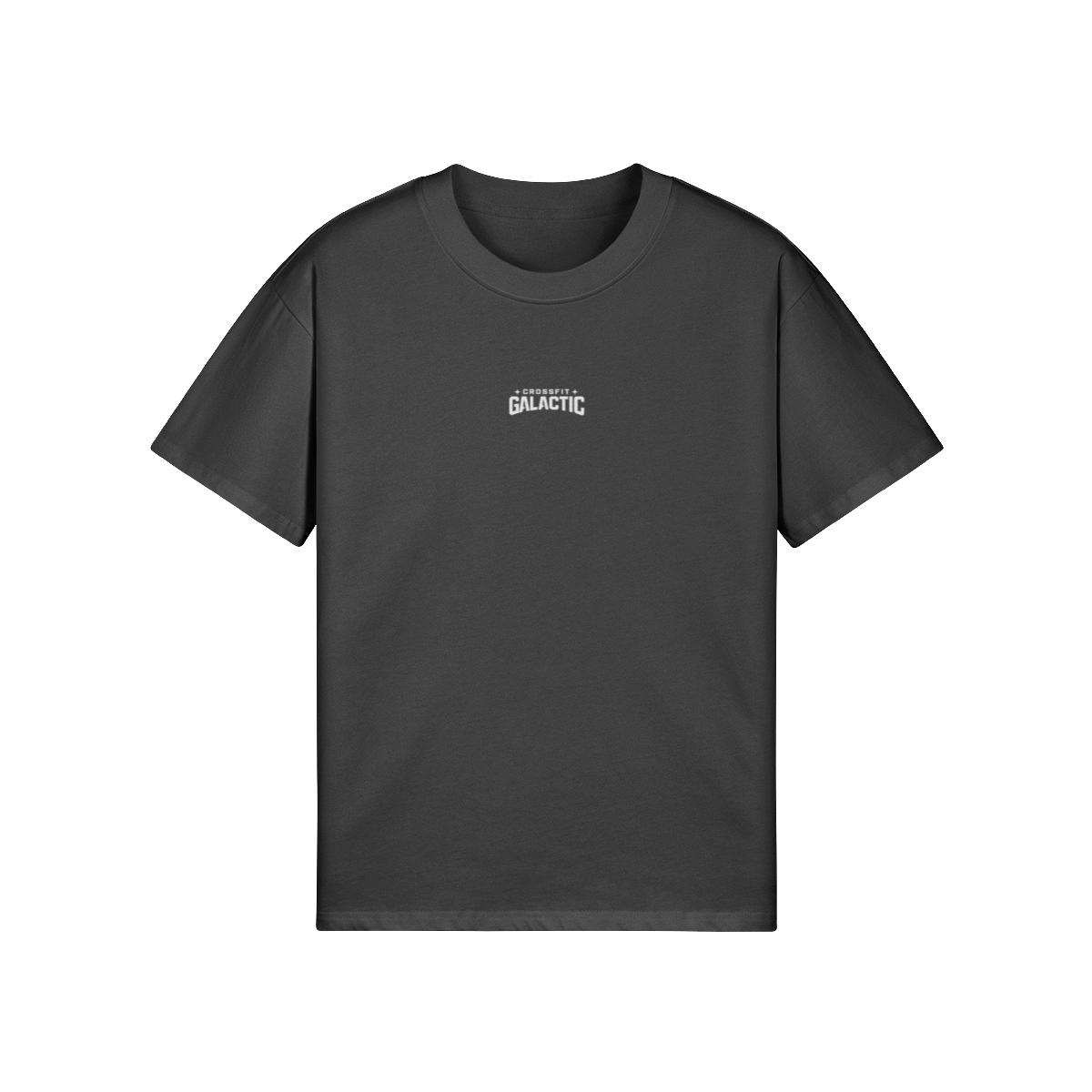 T-shirt oversize crossfit Doug noir, vue de face — WOD.LOL x CrossFit Galactic