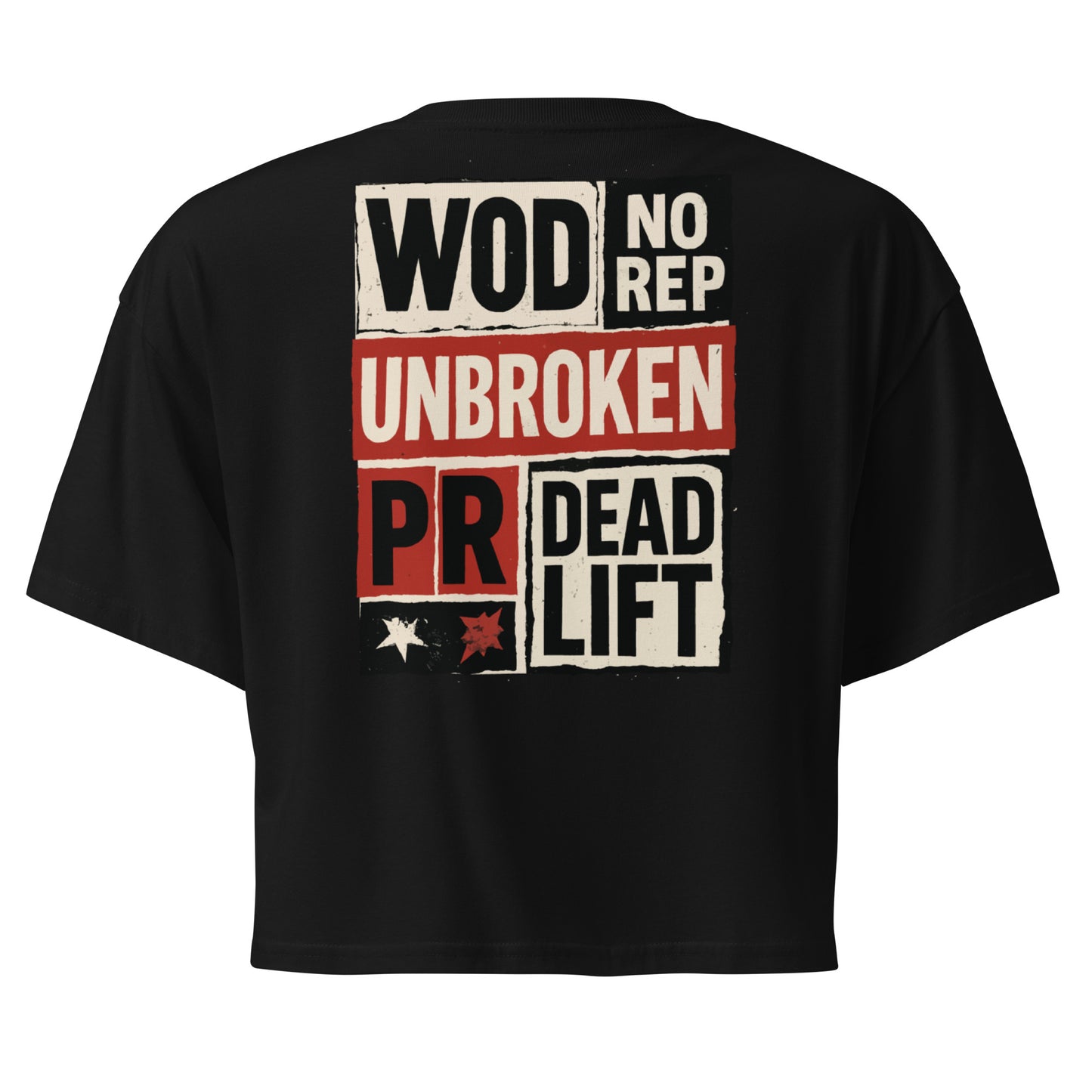 Crop top WOD.LOL Special Edition pour femme – vue arrière – WOD.LOL