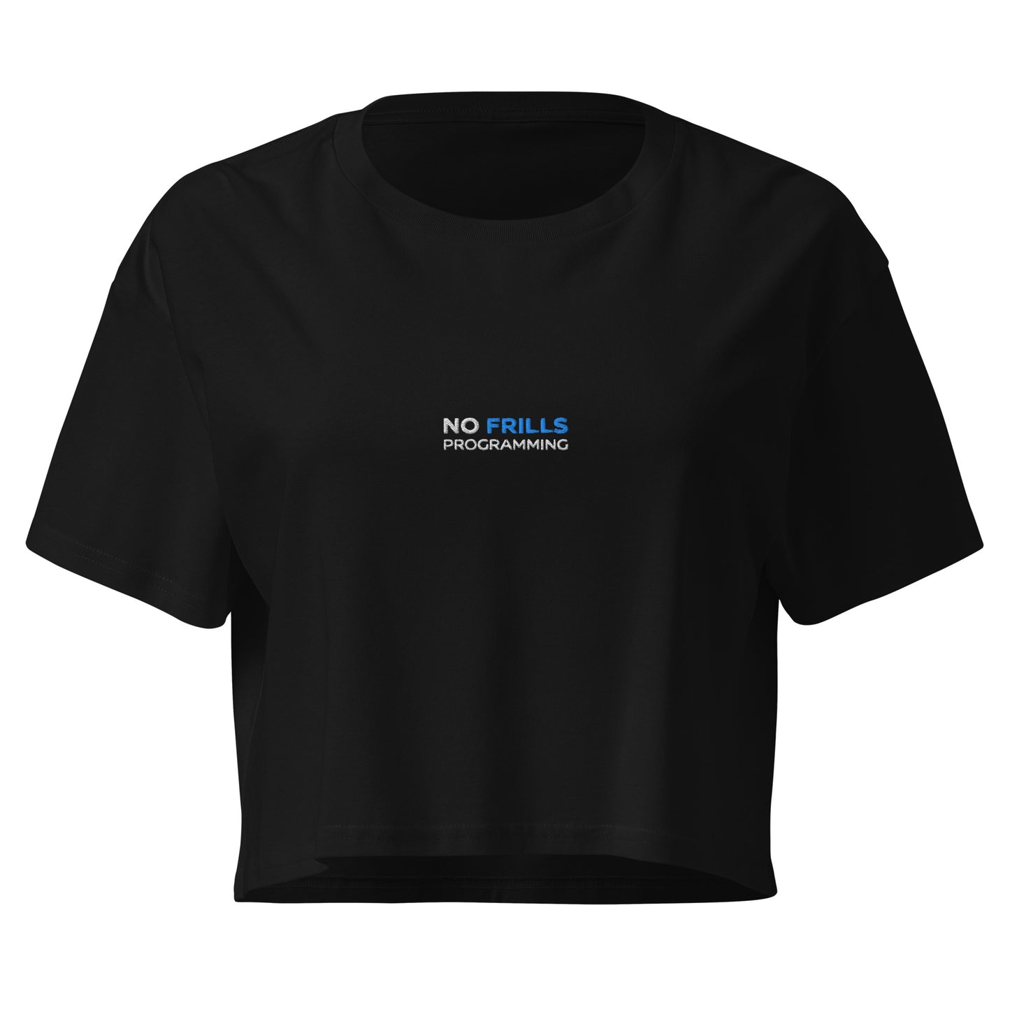 dos crop top vêtements sport femme No Frills Programming – WOD.LOL