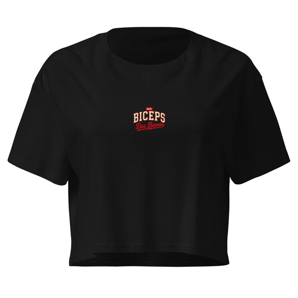 Crop Top Coupe Classique Des Biceps Des Bisous V2 Athletic Dept. – 100% Coton Peigné, Femme